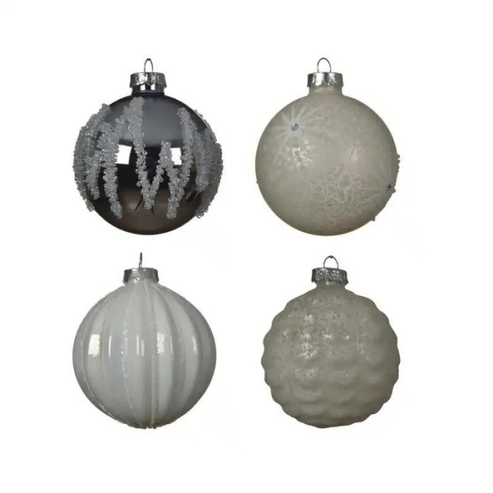 SFERA VETRO DECORATE 4 ASS BIA
